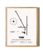 Fort Morgan Municipal Airport framed print in natural wood frame
