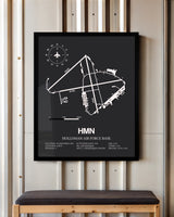 Frame color options for Holloman Air Force Base Wall Art